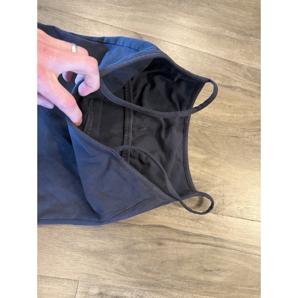 Los Angeles AMERICAN APPAREL Black spaghetti strap Tank Made In USA Small - Picture 6 of 6